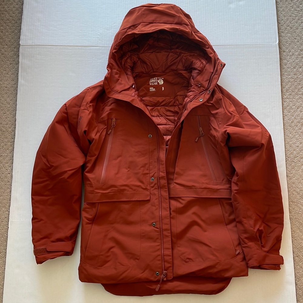 Mountain Hardwear Summit Shadown Gore-Tex Down insulated jacket, Men’s Small.